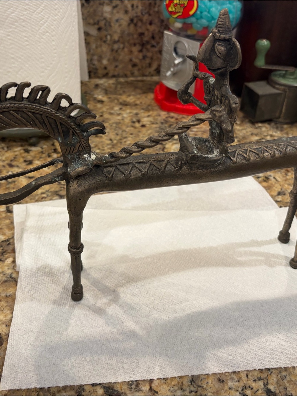 Vintage brass sculpture
